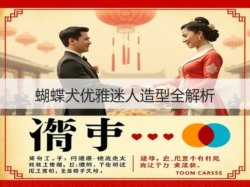 蝴蝶犬优雅迷人造型全解析