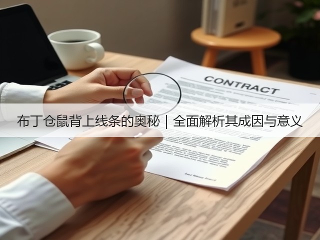布丁仓鼠背上线条的奥秘｜全面解析其成因与意义(图1)