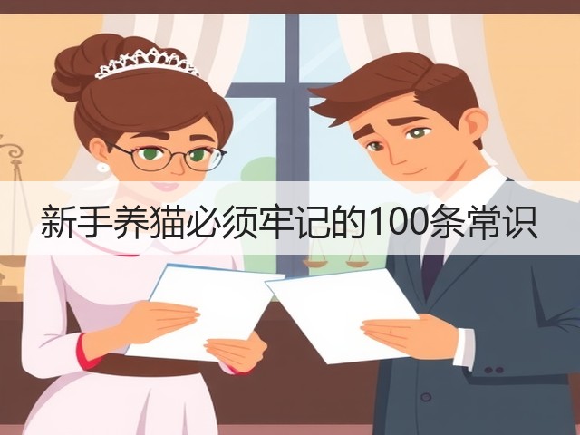 新手养猫必须牢记的100条常识(图1) 新手养猫必须牢记的100条常识(图1)