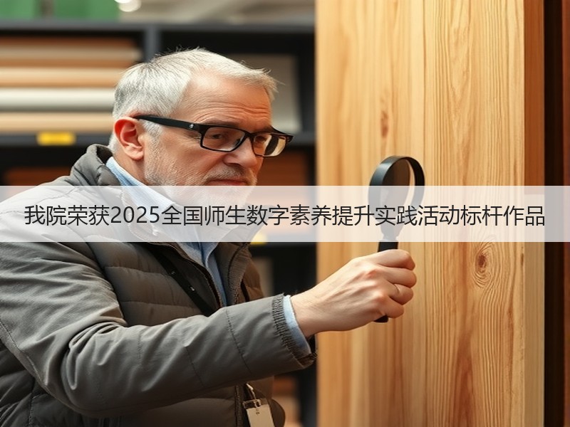 我院荣获2025全国师生数字素养提升实践活动标杆作品