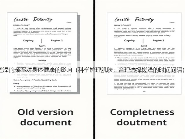 搓澡的频率对身体健康的影响(科学护理肌肤,合理选择搓澡的时间间隔)(图3) 搓澡的频率对身体健康的影响(科学护理肌肤,合理选择搓澡的时间间隔)(图3)