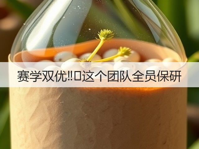 赛学双优‼️这个团队全员保研(图2) 赛学双优‼️这个团队全员保研(图2)