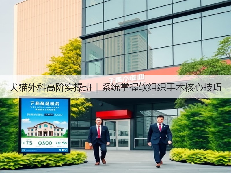 犬猫外科高阶实操班｜系统掌握软组织手术核心技巧