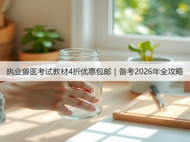执业兽医考试教材4折优惠包邮|备考2026年全攻略(图2) 执业兽医考试教材4折优惠包邮|备考2026年全攻略(图2)