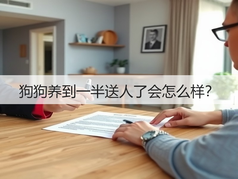 狗狗养到一半送人了会怎么样？