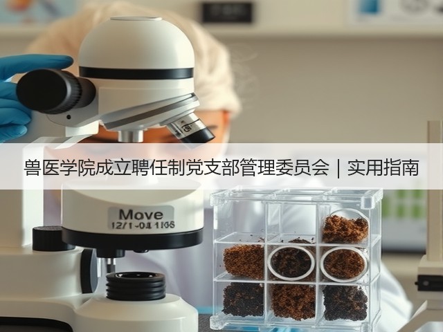 兽医学院成立聘任制党支部管理委员会｜实用指南(图1)