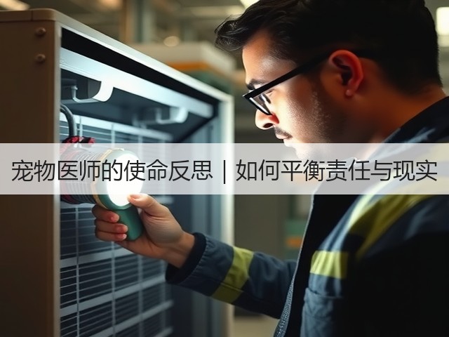 宠物医师的使命反思|如何平衡责任与现实(图1) 宠物医师的使命反思|如何平衡责任与现实(图1)