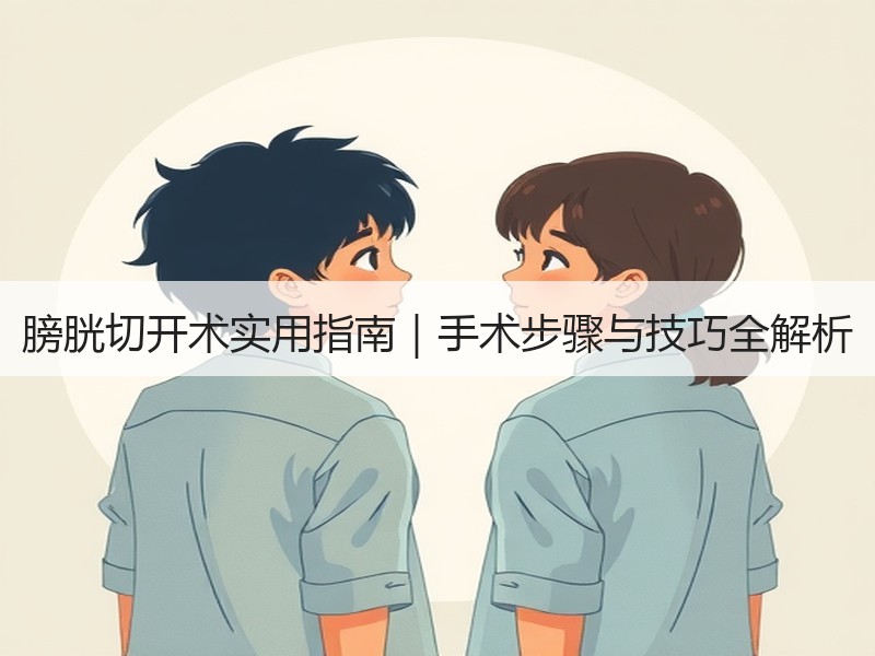 膀胱切开术实用指南｜手术步骤与技巧全解析
