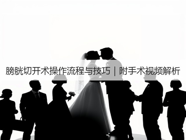 膀胱切开术操作流程与技巧|附手术视频解析(图1) 膀胱切开术操作流程与技巧|附手术视频解析(图1)
