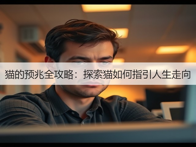 猫的预兆全攻略:探索猫如何指引人生走向(图3) 猫的预兆全攻略:探索猫如何指引人生走向(图3)
