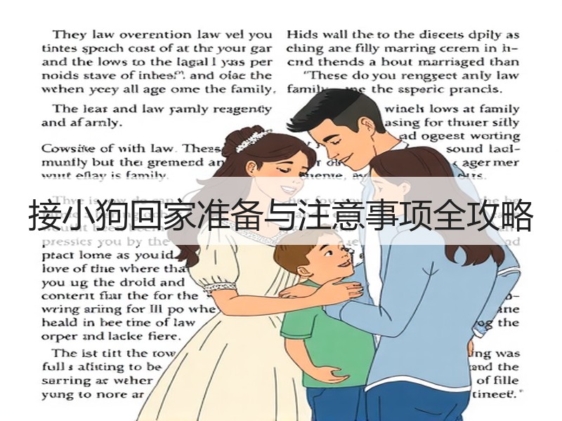 接小狗回家准备与注意事项全攻略