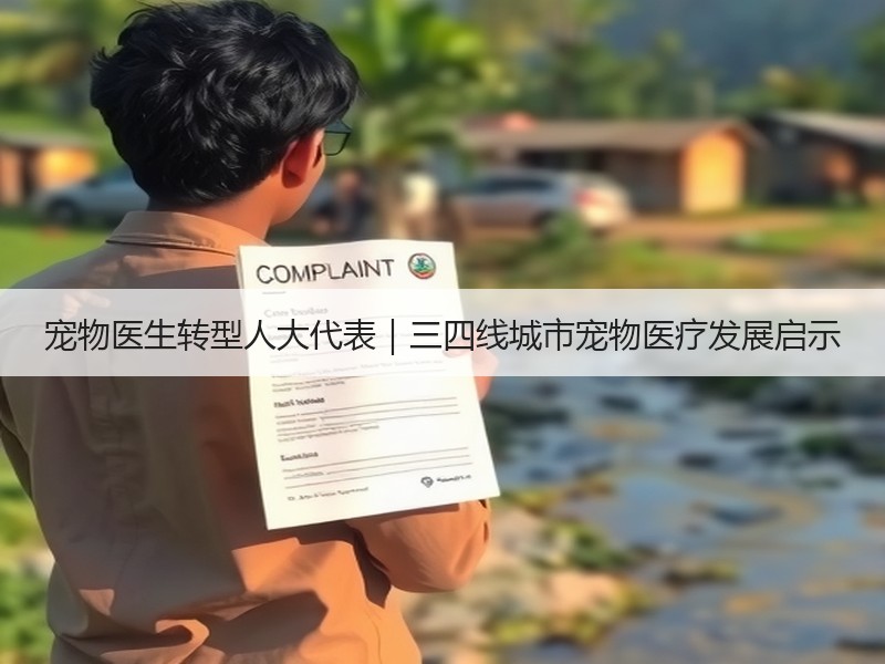 宠物医生转型人大代表｜三四线城市宠物医疗发展启示