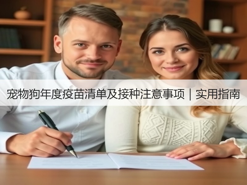 宠物狗年度疫苗清单及接种注意事项｜实用指南