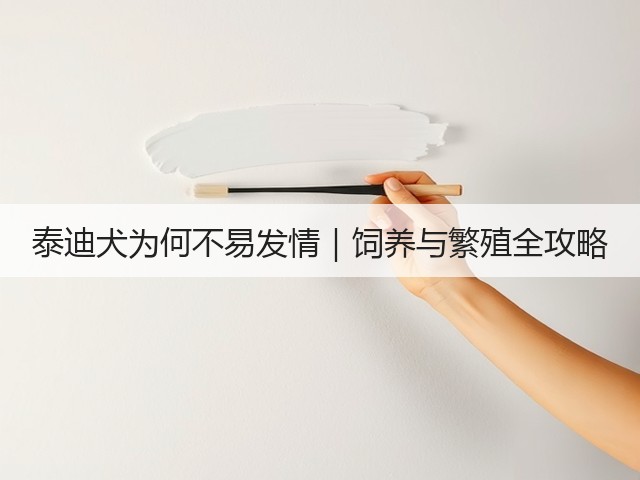 泰迪犬为何不易发情|饲养与繁殖全攻略(图2) 泰迪犬为何不易发情|饲养与繁殖全攻略(图2)