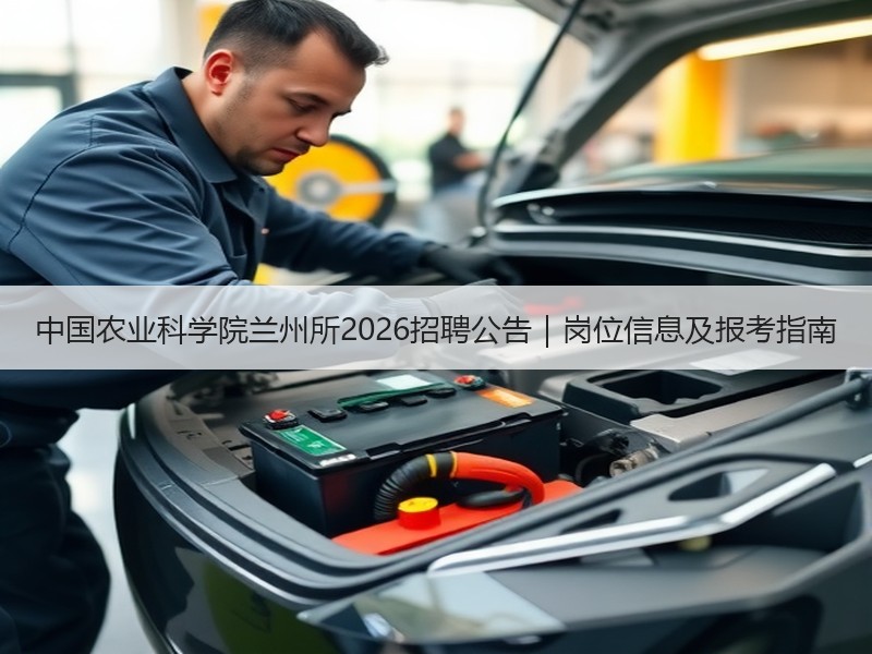 中国农业科学院兰州所2026招聘公告｜岗位信息及报考指南