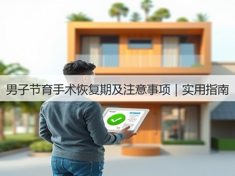 男子节育手术恢复期及注意事项｜实用指南