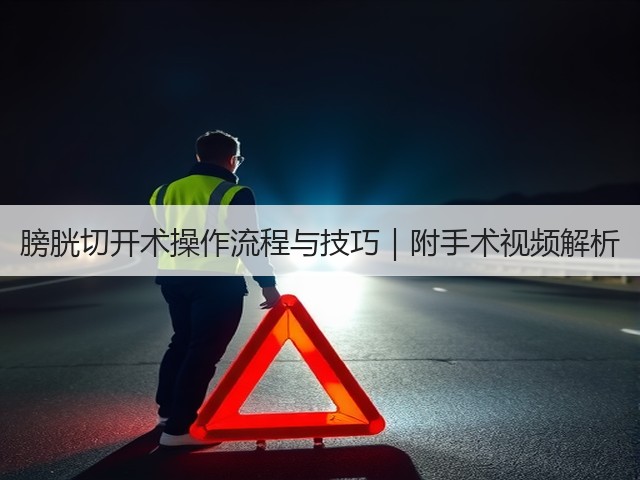 膀胱切开术操作流程与技巧|附手术视频解析(图3) 膀胱切开术操作流程与技巧|附手术视频解析(图3)