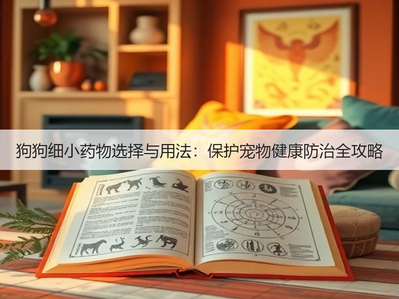 狗狗细小药物选择与用法：保护宠物健康防治全攻略