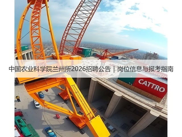 中国农业科学院兰州所2026招聘公告|岗位信息与报考指南(图2) 中国农业科学院兰州所2026招聘公告|岗位信息与报考指南(图2)