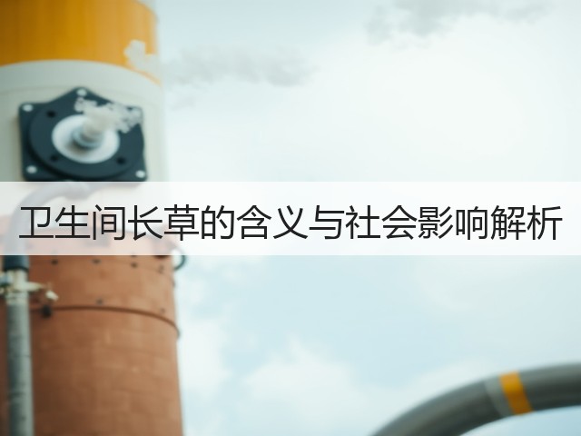 卫生间长草的含义与社会影响解析(图1) 卫生间长草的含义与社会影响解析(图1)