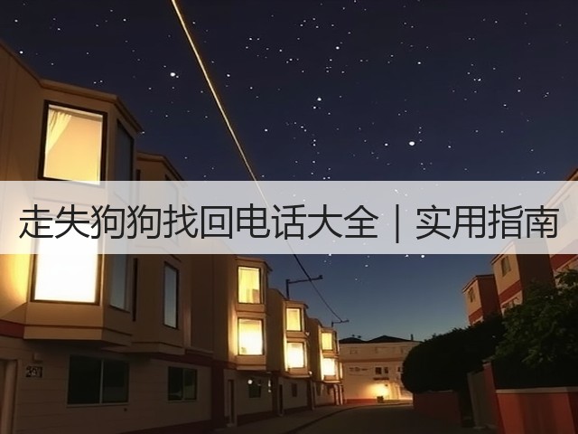 走失狗狗找回电话大全|实用指南(图2) 走失狗狗找回电话大全|实用指南(图2)