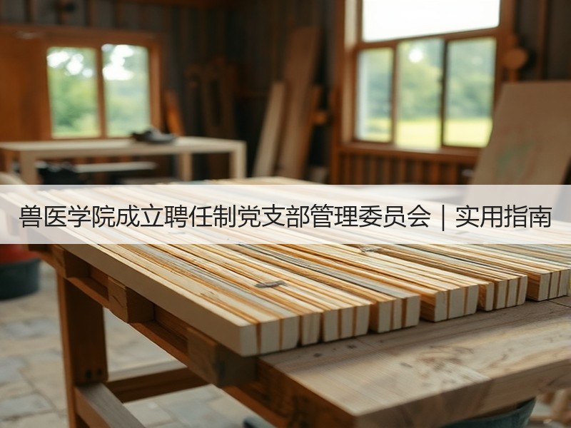 兽医学院成立聘任制党支部管理委员会｜实用指南