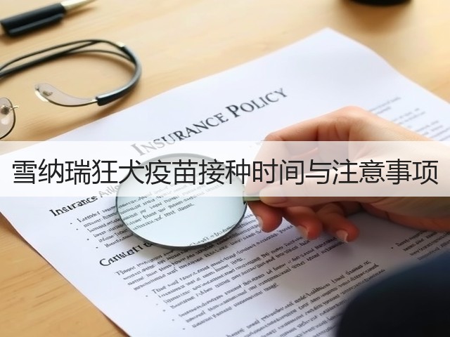 雪纳瑞狂犬疫苗接种时间与注意事项(图1)