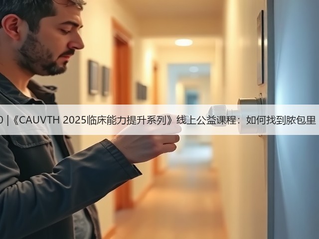 12月30日19:00 |《CAUVTH 2025临床能力提升系列》线上公益课程:如何找到脓包里“飞来”的异物(图1) 12月30日19:00 |《CAUVTH 2025临床能力提升系列》线上公益课程:如何找到脓包里“飞来”的异物(图1)