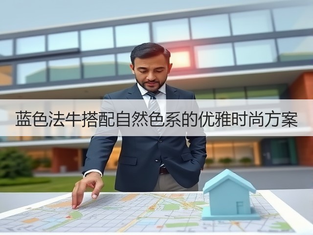 蓝色法牛搭配自然色系的优雅时尚方案(图2) 蓝色法牛搭配自然色系的优雅时尚方案(图2)