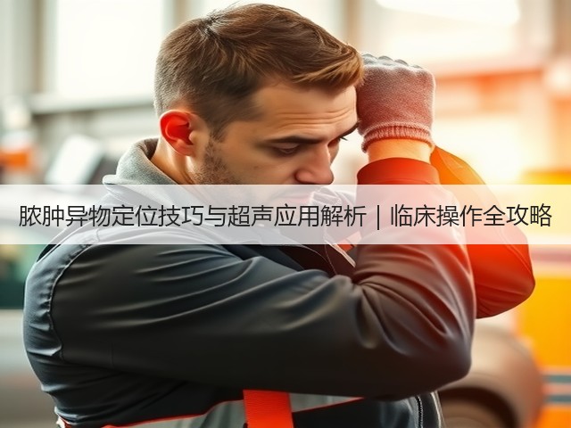 脓肿异物定位技巧与超声应用解析|临床操作全攻略(图1) 脓肿异物定位技巧与超声应用解析|临床操作全攻略(图1)