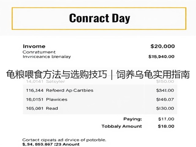 龟粮喂食方法与选购技巧|饲养乌龟实用指南(图3) 龟粮喂食方法与选购技巧|饲养乌龟实用指南(图3)