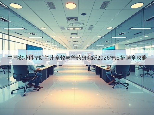 中国农业科学院兰州畜牧与兽药研究所2026年度招聘全攻略(图3) 中国农业科学院兰州畜牧与兽药研究所2026年度招聘全攻略(图3)