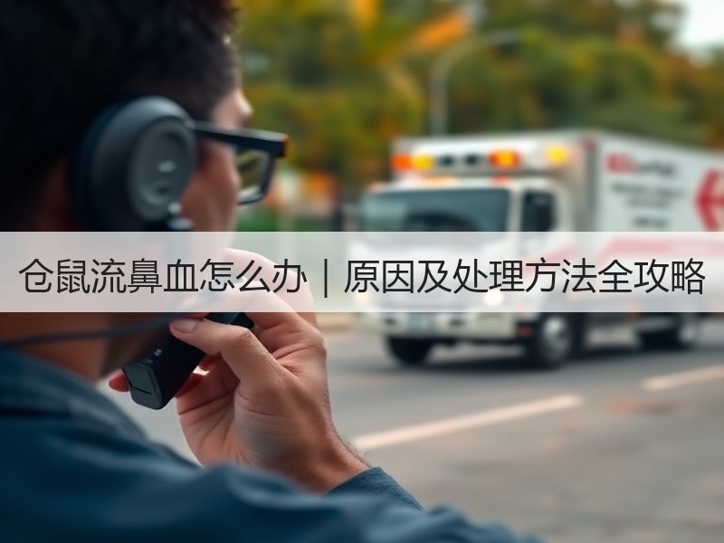 仓鼠流鼻血怎么办｜原因及处理方法全攻略