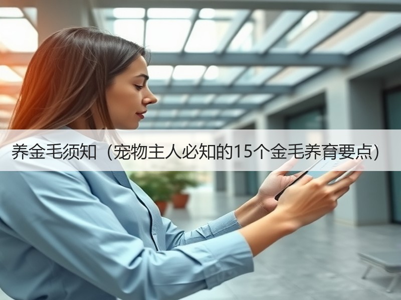 养金毛须知（宠物主人必知的15个金毛养育要点）