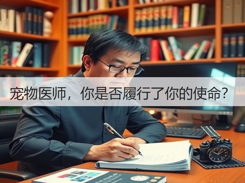 宠物医师，你是否履行了你的使命？
