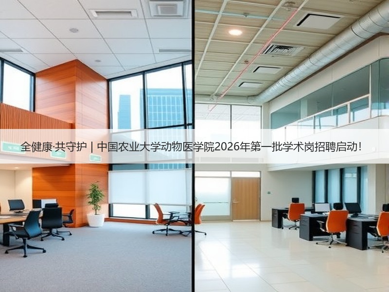 全健康·共守护 | 中国农业大学动物医学院2026年第一批学术岗招聘启动！