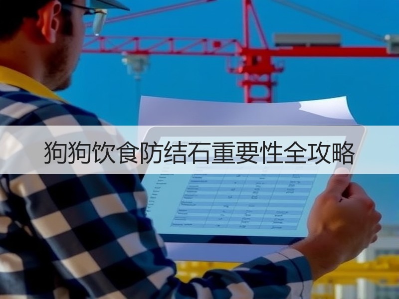 狗狗饮食防结石重要性全攻略