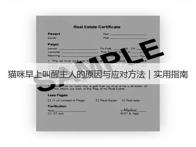 猫咪早上叫醒主人的原因与应对方法|实用指南(图1) 猫咪早上叫醒主人的原因与应对方法|实用指南(图1)