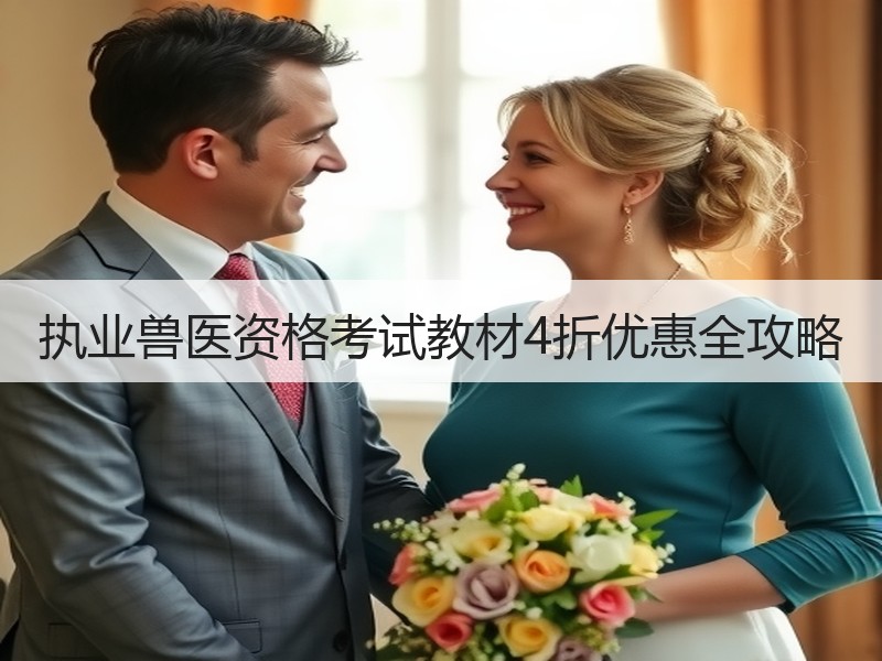 执业兽医资格考试教材4折优惠全攻略