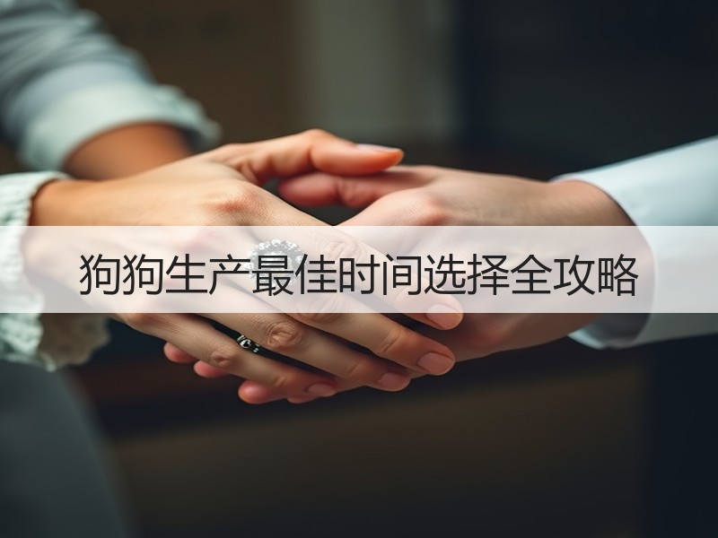 狗狗生产最佳时间选择全攻略