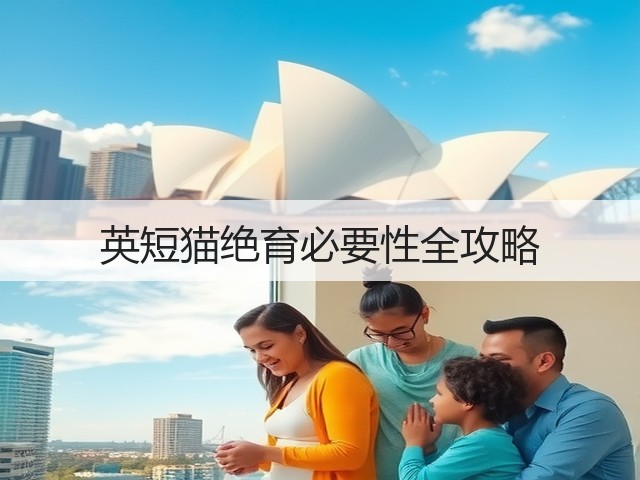 英短猫绝育必要性全攻略(图1) 英短猫绝育必要性全攻略(图1)