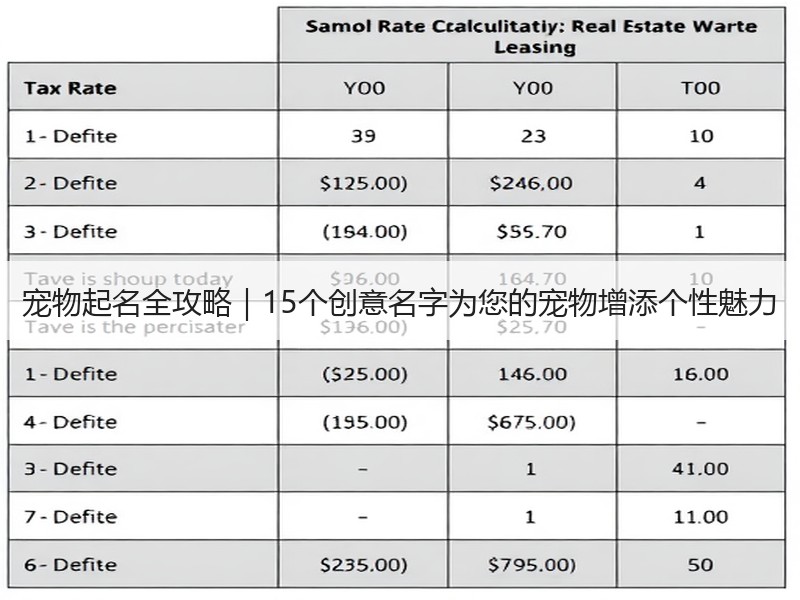 宠物起名全攻略｜15个创意名字为您的宠物增添个性魅力