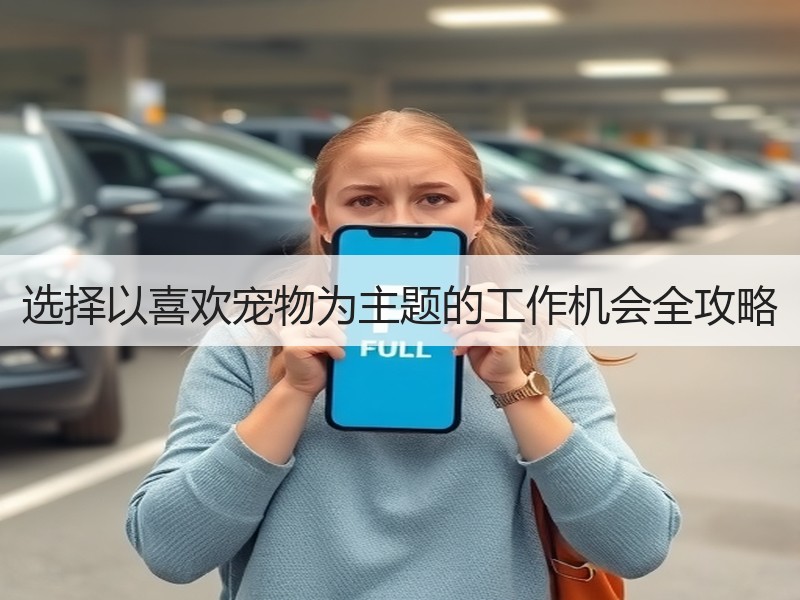 选择以喜欢宠物为主题的工作机会全攻略