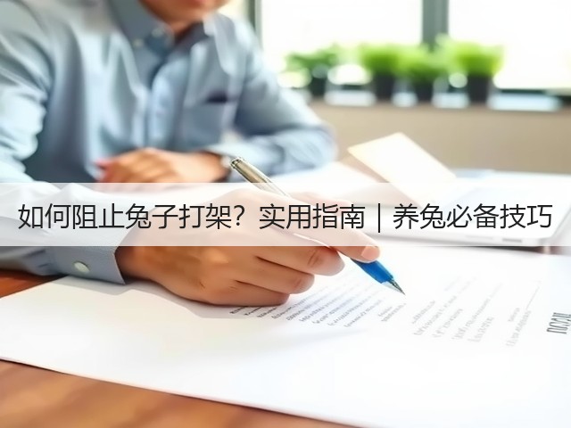如何阻止兔子打架?实用指南|养兔必备技巧(图3) 如何阻止兔子打架?实用指南|养兔必备技巧(图3)