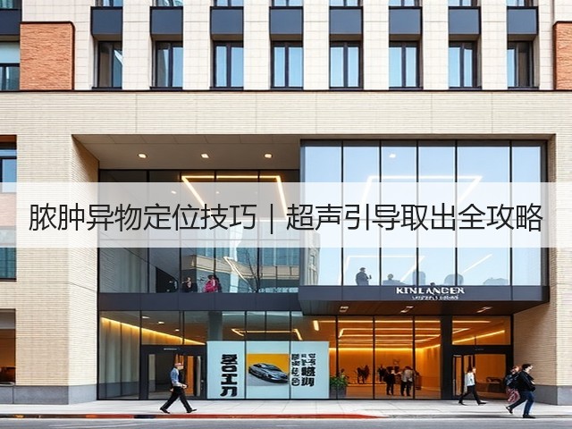 脓肿异物定位技巧|超声引导取出全攻略(图3) 脓肿异物定位技巧|超声引导取出全攻略(图3)