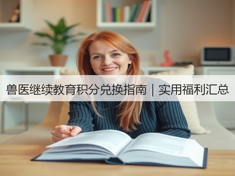 兽医继续教育积分兑换指南｜实用福利汇总