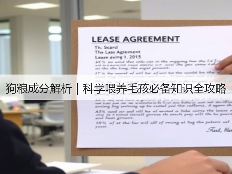 狗粮成分解析｜科学喂养毛孩必备知识全攻略