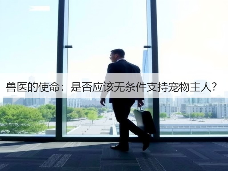 兽医的使命：是否应该无条件支持宠物主人？