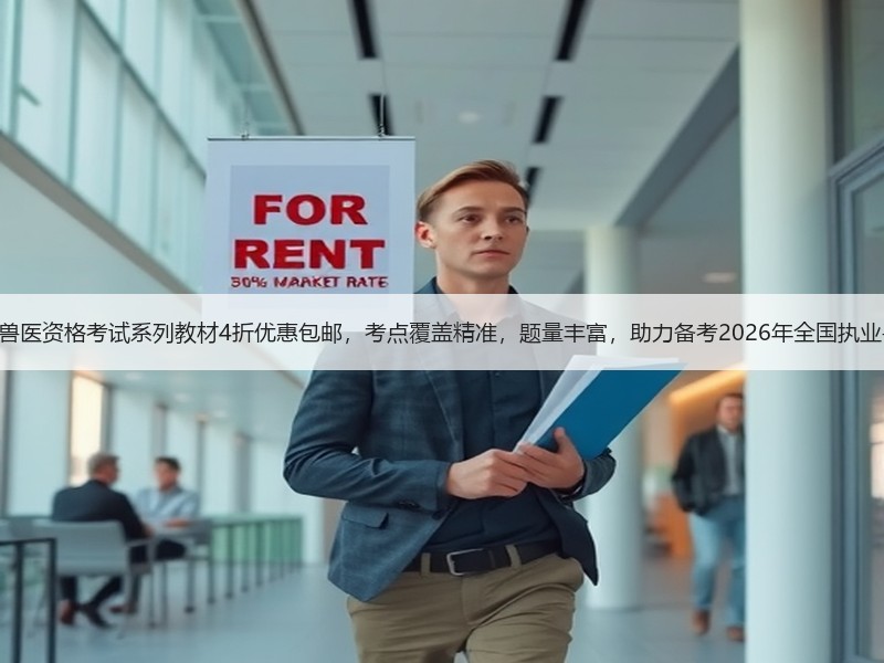年终福利 | 执业兽医资格考试系列教材4折优惠包邮，考点覆盖精准，题量丰富，助力