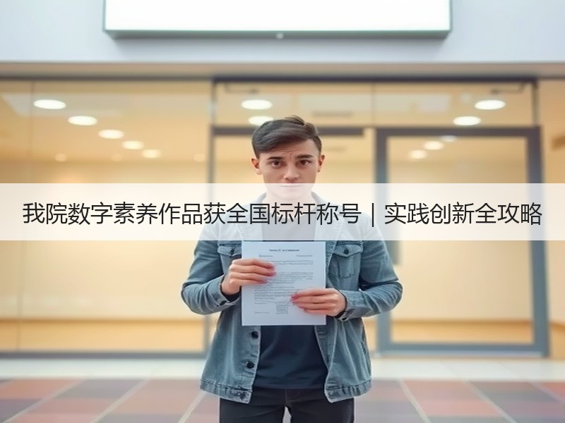 我院数字素养作品获全国标杆称号｜实践创新全攻略